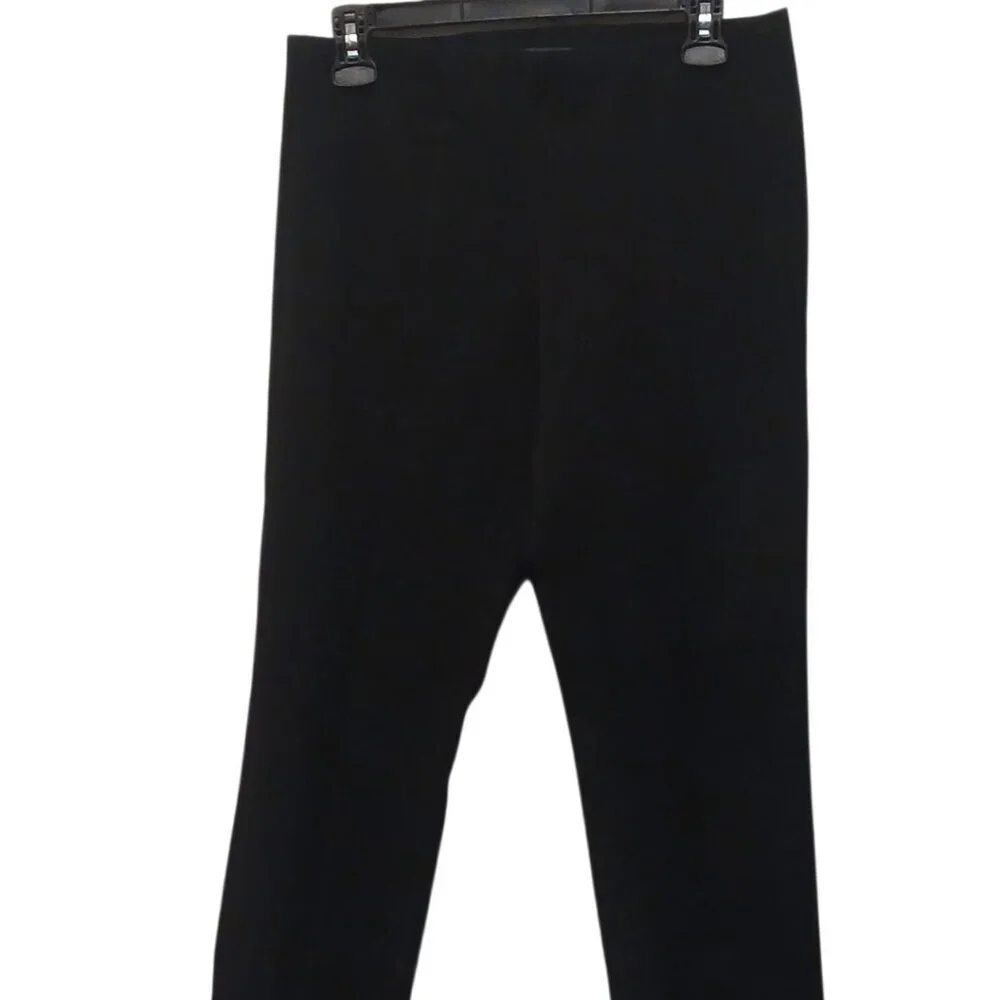 Adrianna Papell - Ankle Length Black Dress Pants W/Slits In Front, Faux Back... - Picture 2 of 6